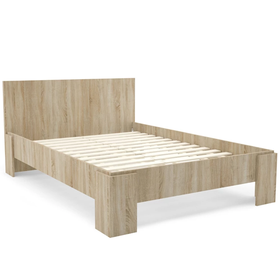 FORTUNA ágykeret ágyráccsal 140x200 cm - Sonoma Tölgy