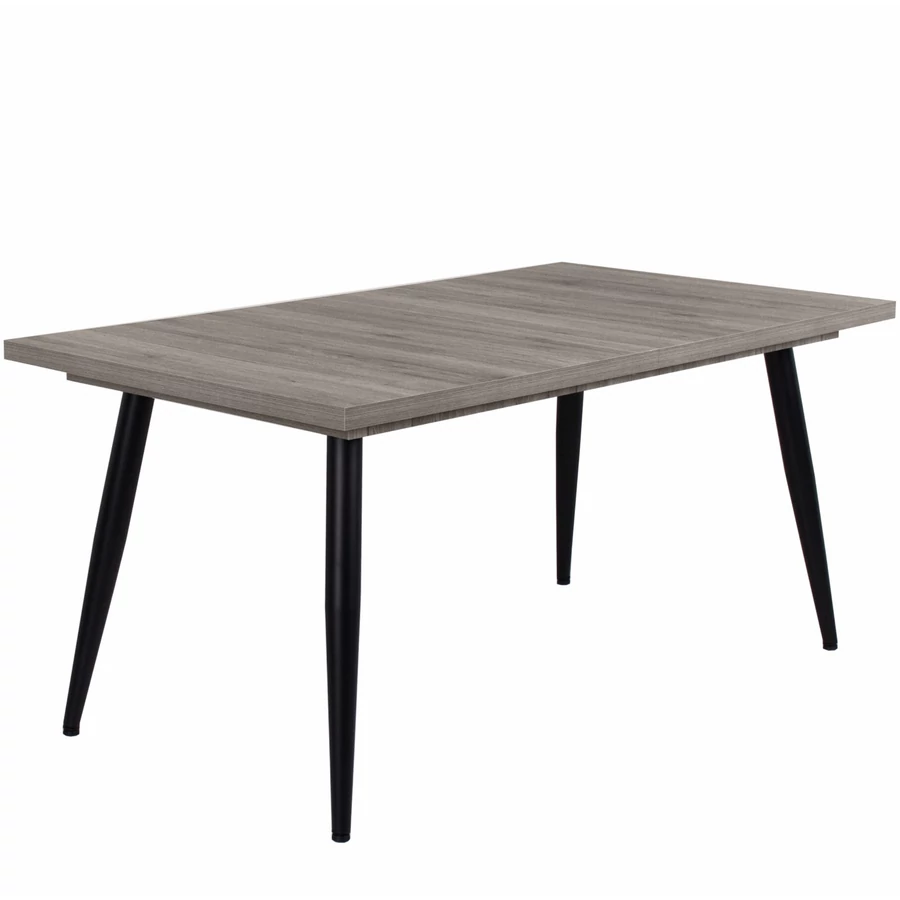 ALASKA asztal 160(+40)cm - San Remo / Fekete