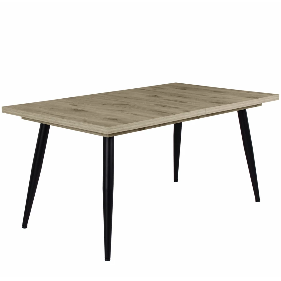 ALASKA asztal 160(+40)cm - Viking Tölgy / Fekete