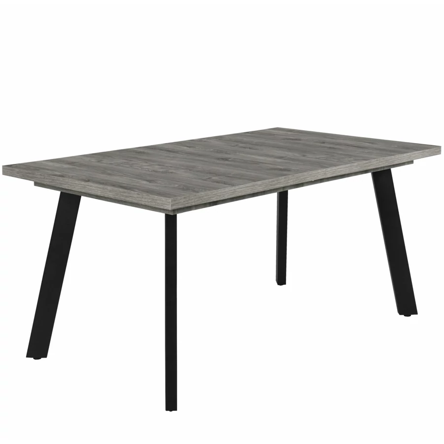 LINETT asztal 160(+40)cm - Frizo Szürke / Fekete