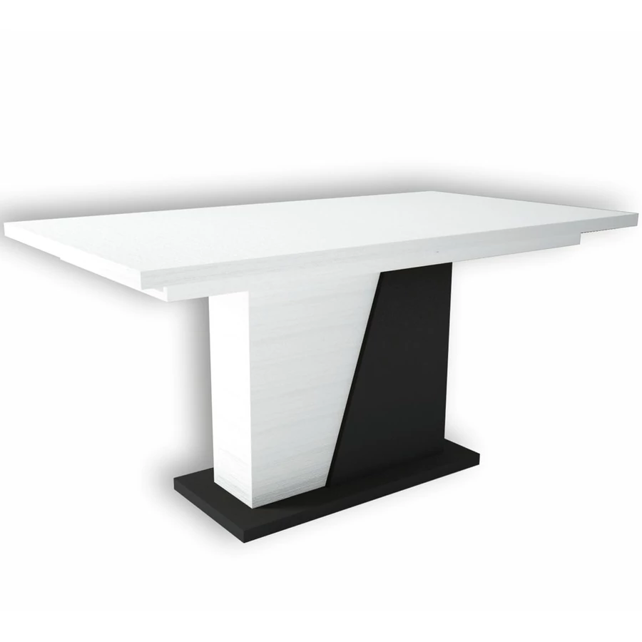 NORTON asztal 160(+40)cm - Rusztik Fehér