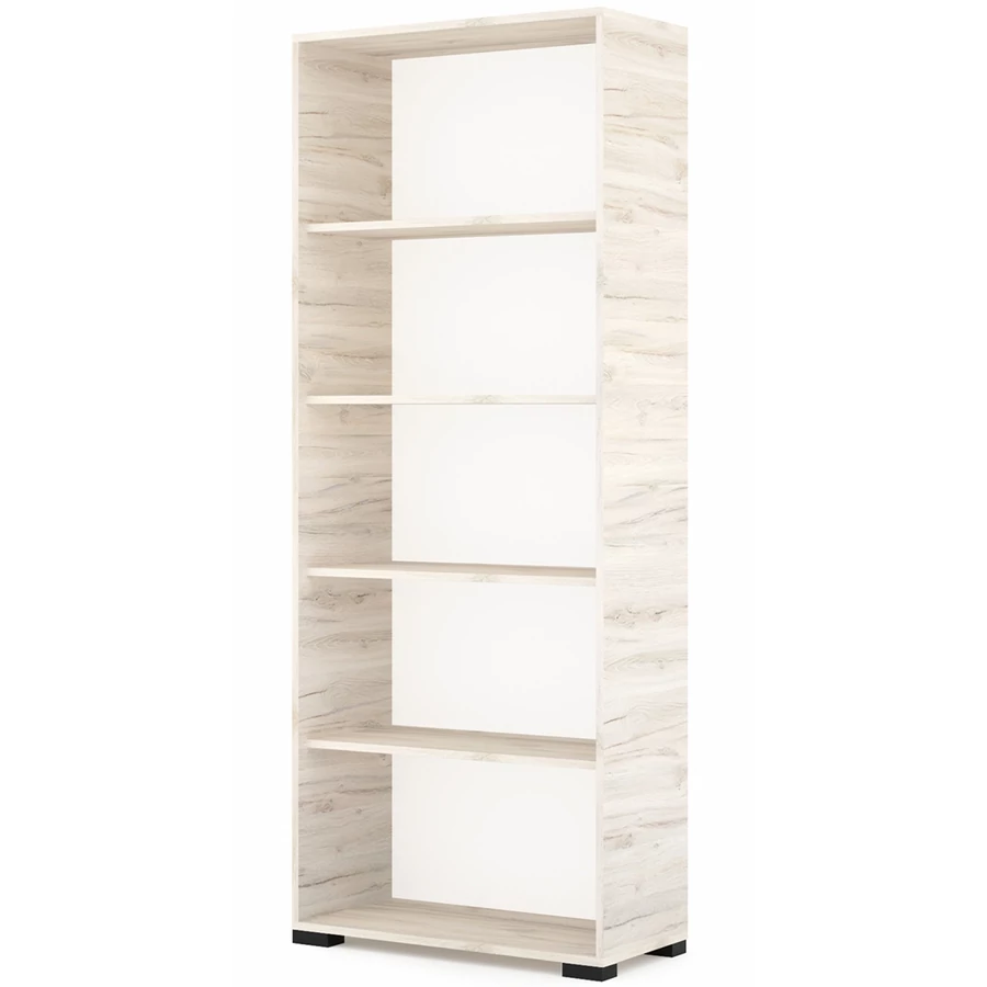 POLLY könyvespolc 80 cm - Justus Tölgy / Fekete láb