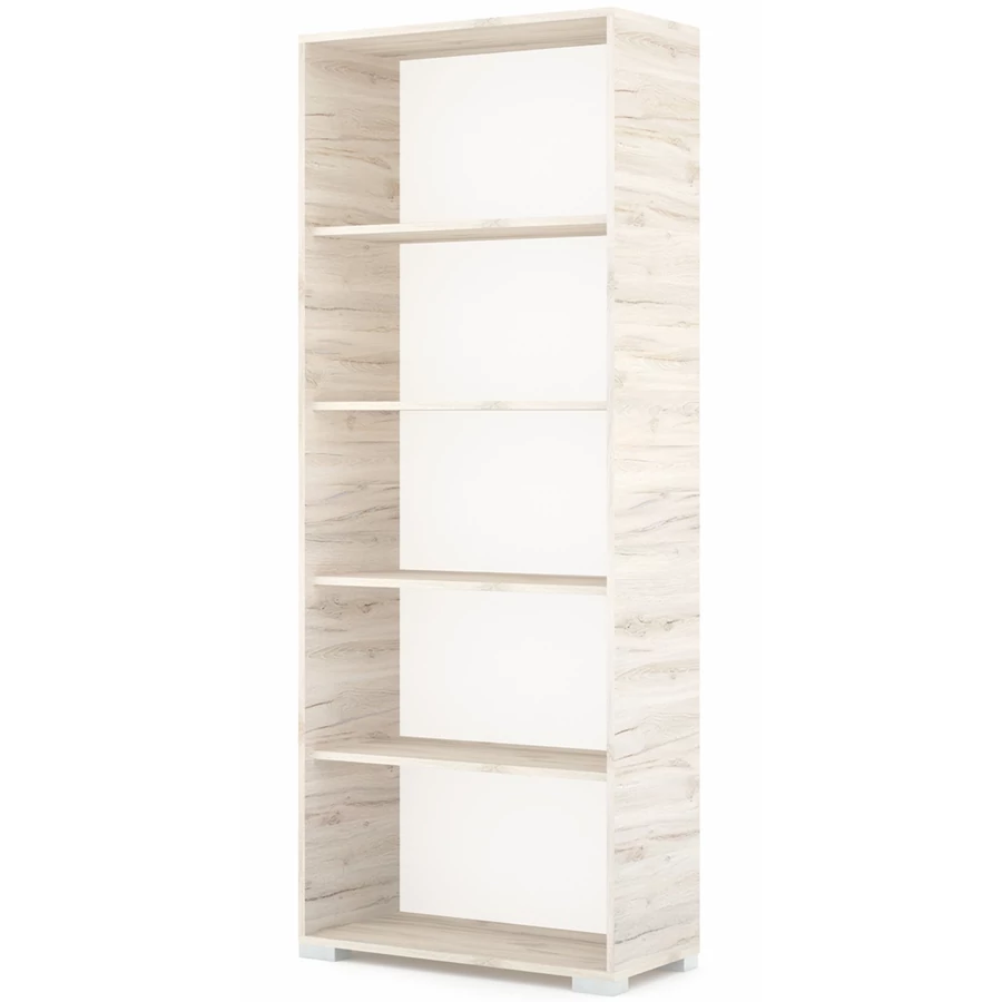 POLLY könyvespolc 80 cm - Justus Tölgy / Szürke láb