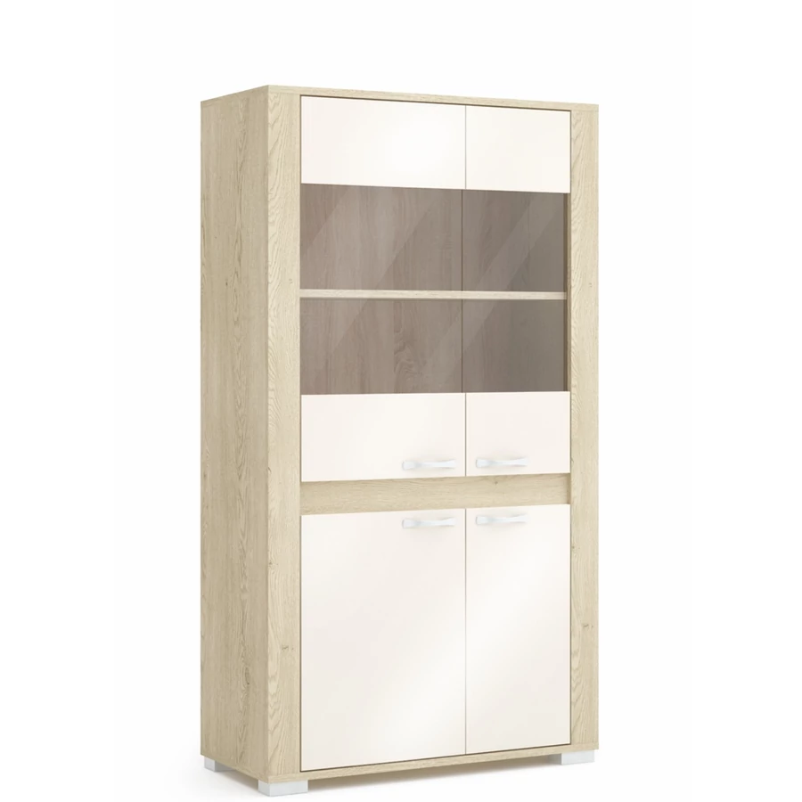 CORTINA 90-es 3/4 üveges elem - Cotta Cremona / Magasfényű Beige (C12)