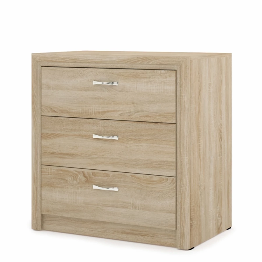 ROYAL 3 fiókos komód elem - Sonoma Tölgy (ROY13)