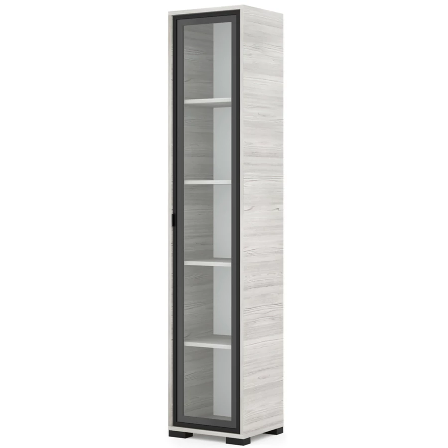 POLLY vitrines polcos elem 42 cm JOBBOS - Katthult / Fekete