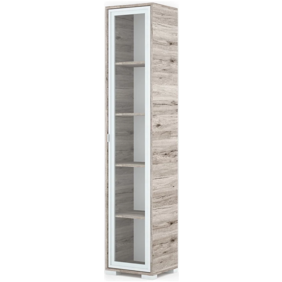 POLLY vitrines polcos elem 42 cm JOBBOS - San Remo / Szürke