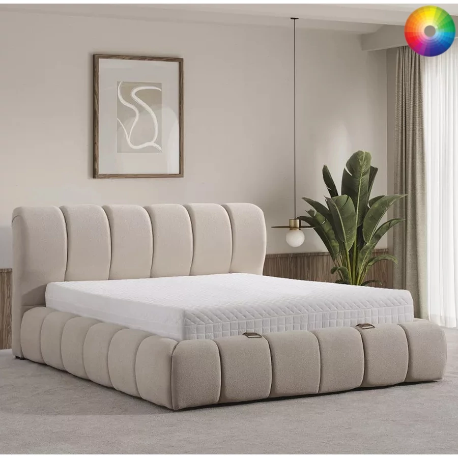 Infiniza SIESTA ágyneműtartós ágykeret 160x200 - VÁLASZTHATÓ SZÖVETTEL