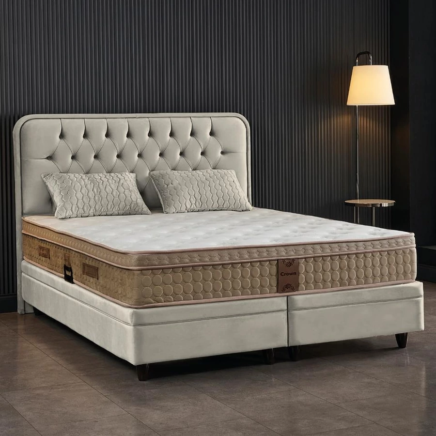 CROWN kontinentális ágy matraccal 160x200 cm