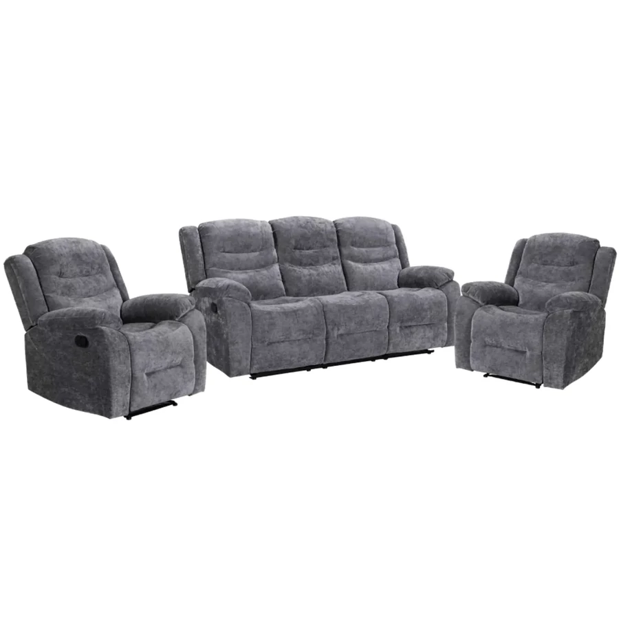 PREMIER 3+1+1 félautomata relax TV ülőgarnitúra - 1-es SZÜRKE