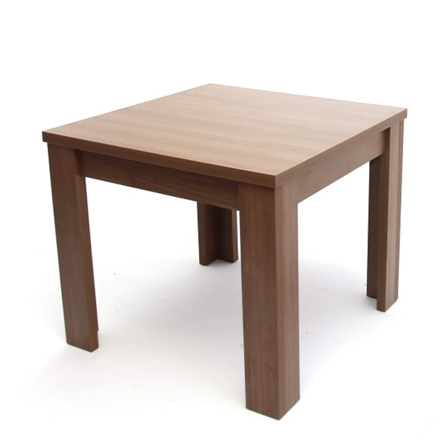 ATOS asztal 90x90 cm fix - Sötét Avellino dió