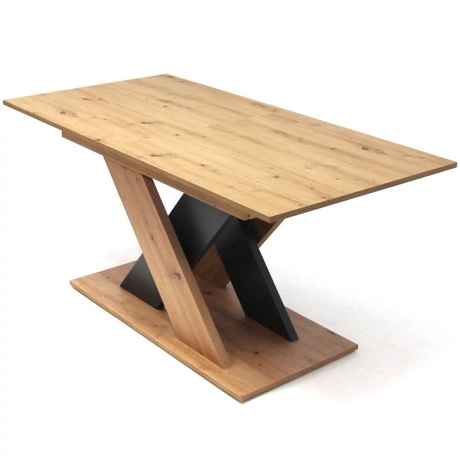 BERLIN asztal 160(+40)cm - Artisan / Antracit