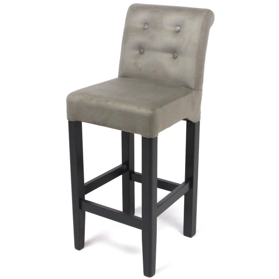 IRISH bárszék - Nero / Szürke szövet