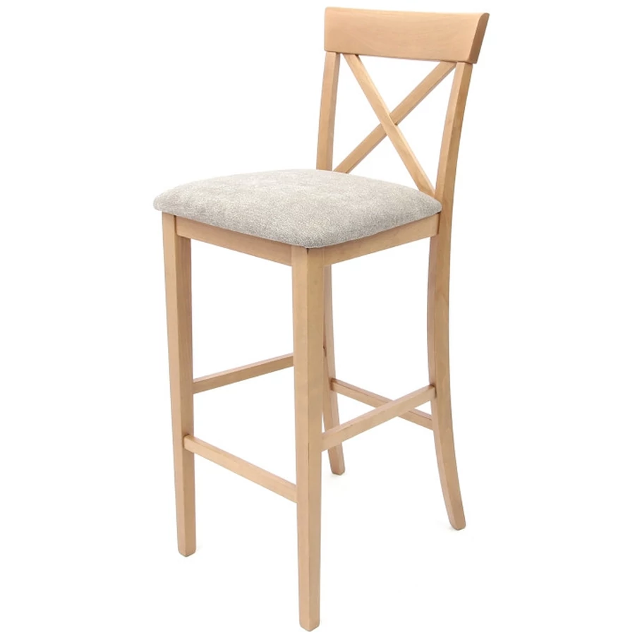 PETRA bárszék - Sonoma Tölgy / Beige szövet