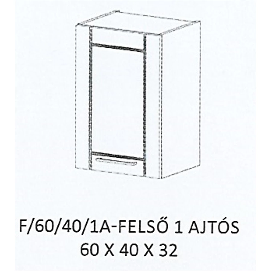ALÍZ F/60/40/1A-FELSŐ 1 ajtós elem - BALOS