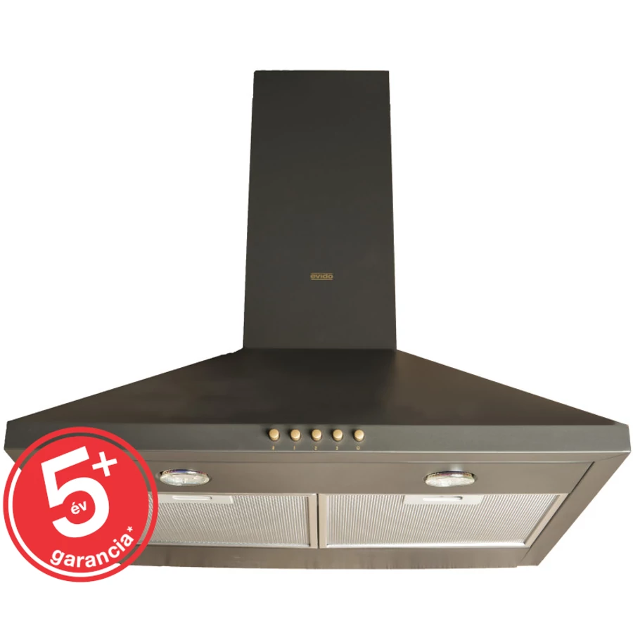 EVIDO ONDA 60A kürtős páraelszívó, 60 cm, antracit/bronz (TGEON60_ANB)