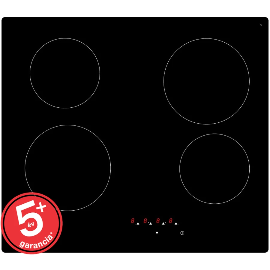 EVIDO VETRO 60CB üvegkerámia főzőlap 60cm FEKETE színben (TGEVE60C)