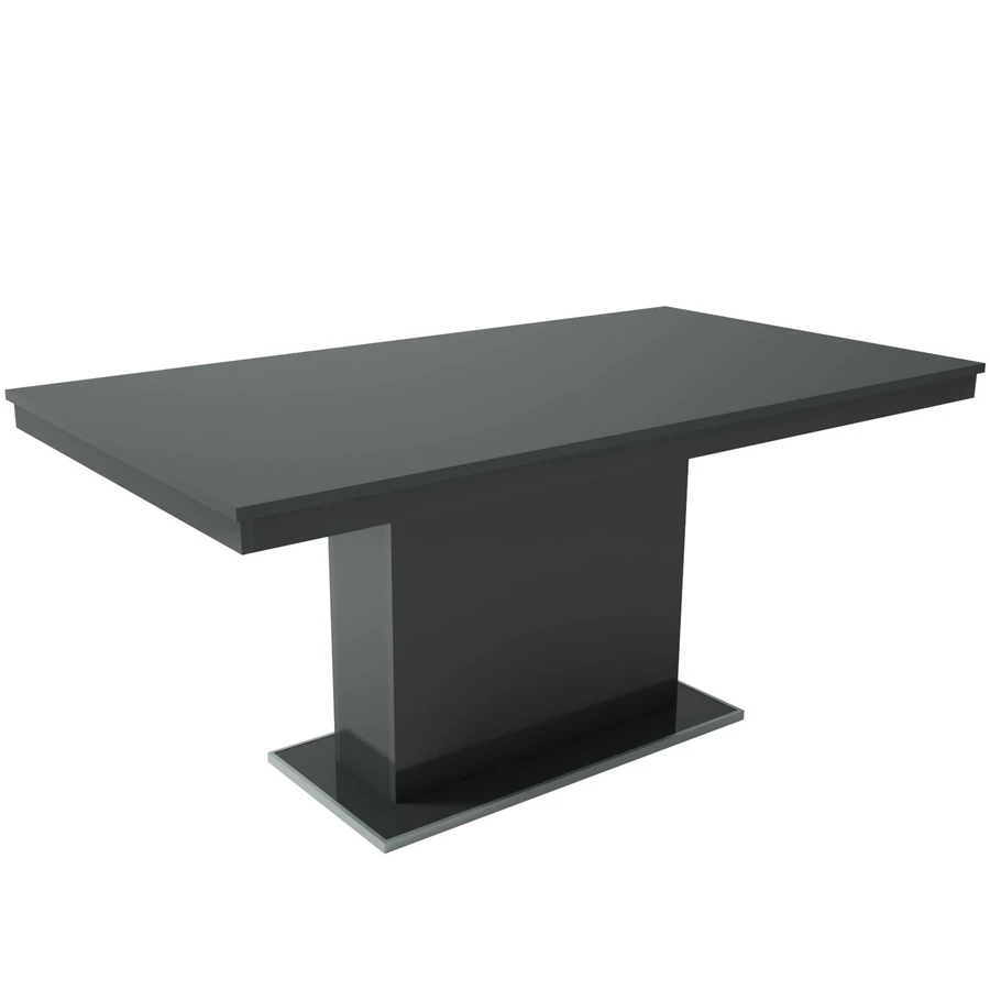 MAGASFÉNYŰ FLÓRA asztal 160(+40)cm - Antracit