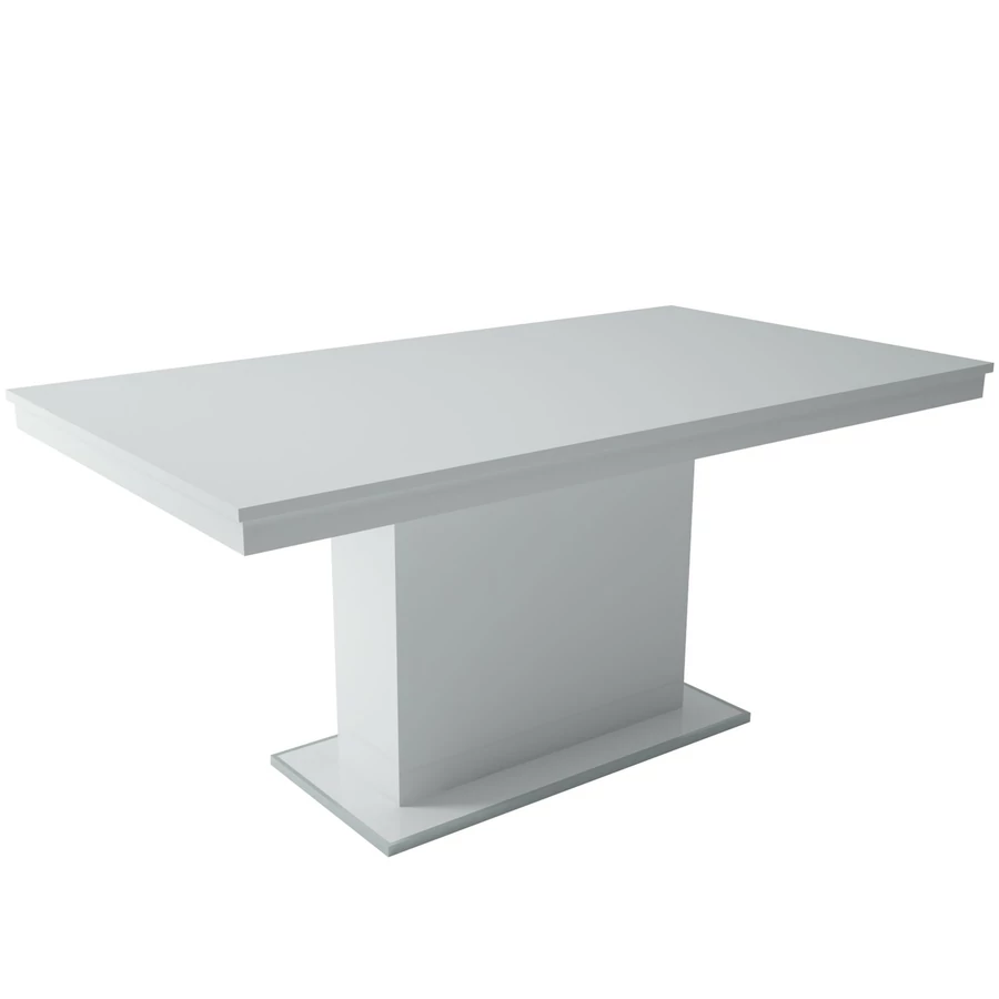 MAGASFÉNYŰ FLÓRA asztal 160(+40)cm - Fehér