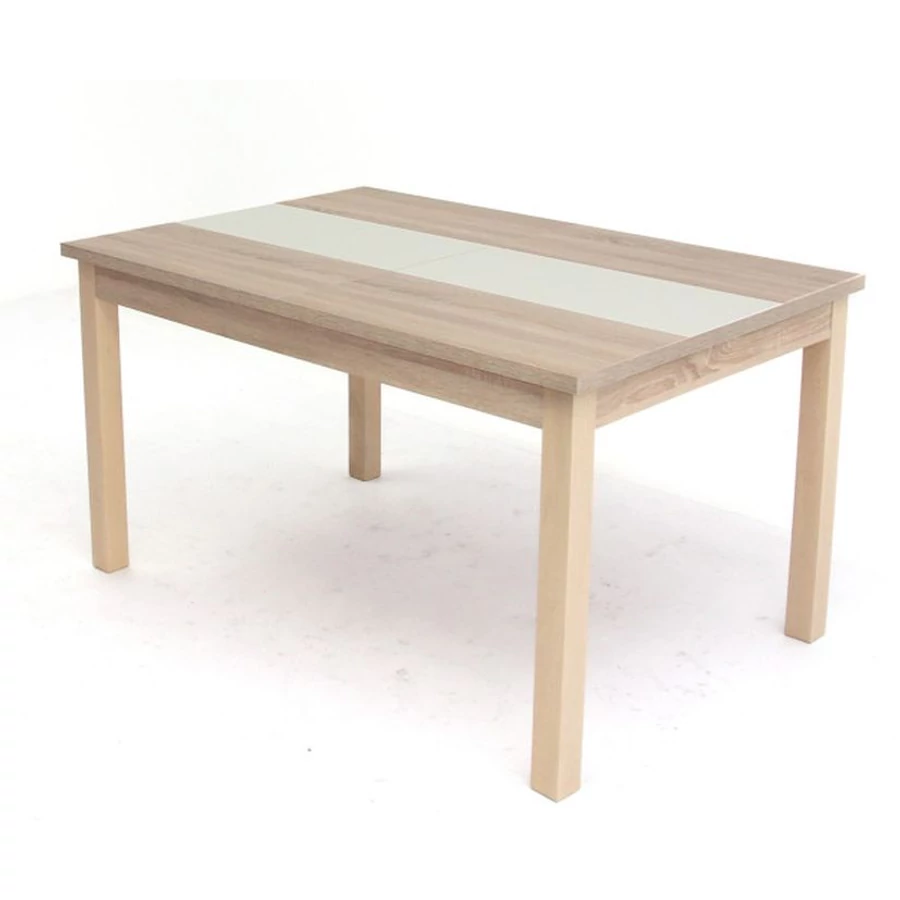 Irish asztal 135+(40)cm - Sonoma Tölgy / Beige