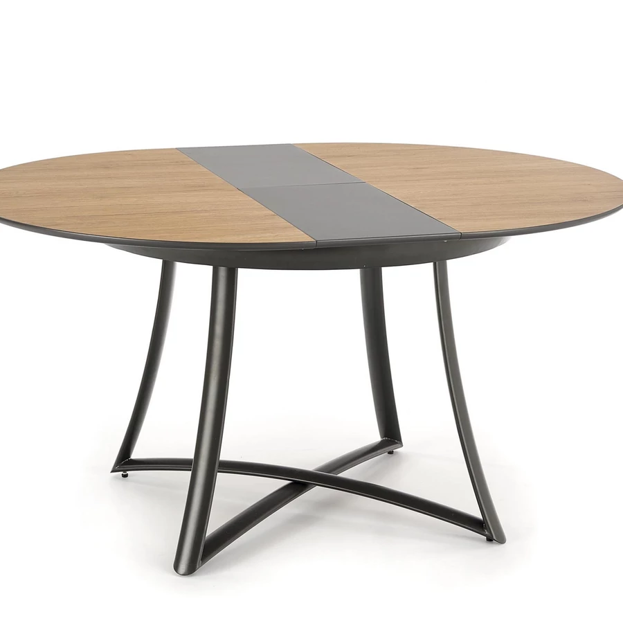 MORETTI asztal 118(+30)cm - Arany Tölgy / Fekete / Antracit