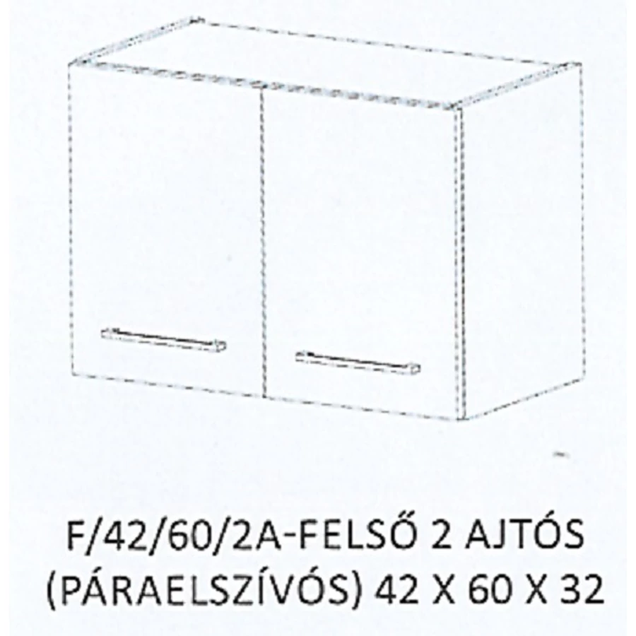 ANIKÓ F/42/60/2A-FELSŐ 2 ajtós PÁRAELSZÍVÓS elem