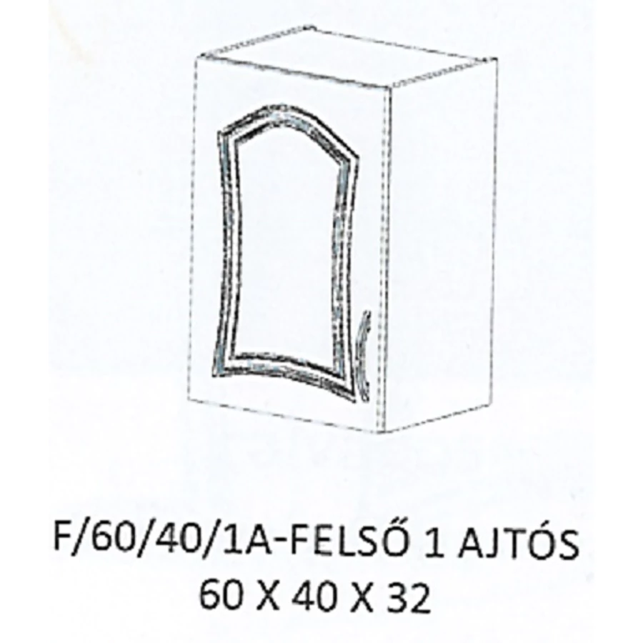 FLÓRA F/60/40/1A-FELSŐ 1 ajtós elem - BALOS