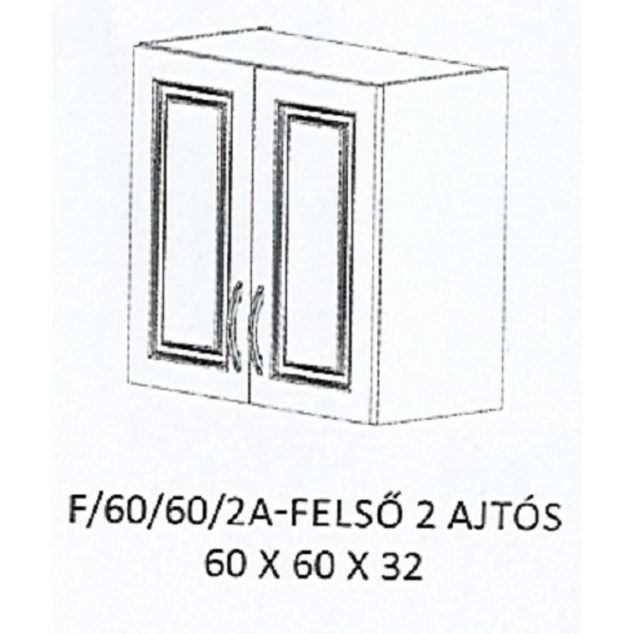 ORSI F/60/60/2A-FELSŐ 2 ajtós elem