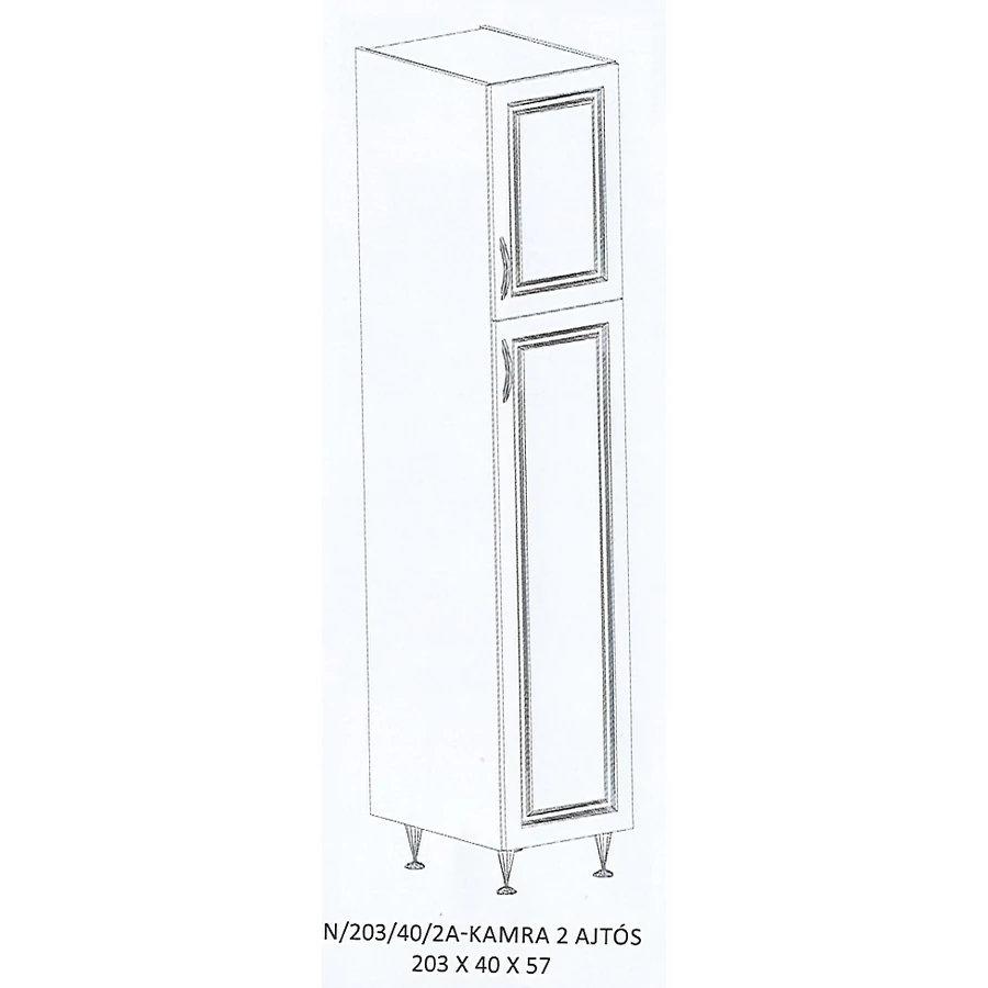 ORSI N/203/40/2A-KAMRA 2 ajtós elem - JOBBOS