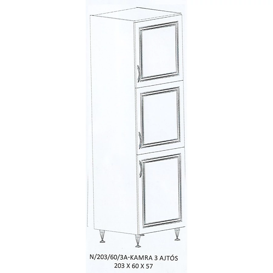 ORSI N/203/60/3A-KAMRA 3 ajtós elem - JOBBOS