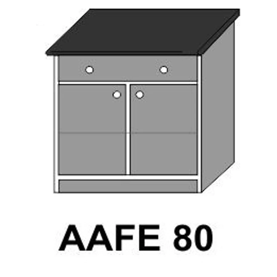 LAURA AAFE80-as 2 ajtós 1 fiókos munkalapos elem