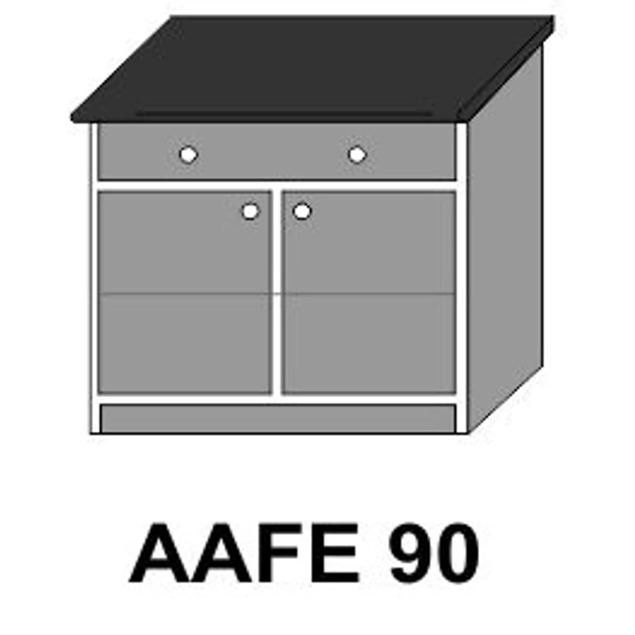 ANTÓNIA AAFE90-es 2 ajtós 1 fiókos munkalapos elem