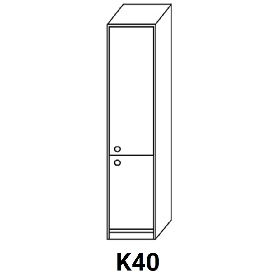 ZILLE K40 zárt ajtós kamra elem, jobbos