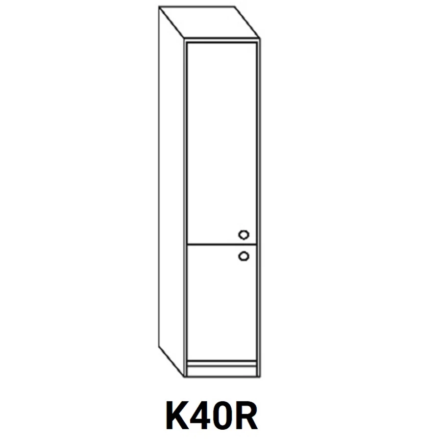 LAURA K40R kihúzható rácsos kamra elem vasalathoz, balos