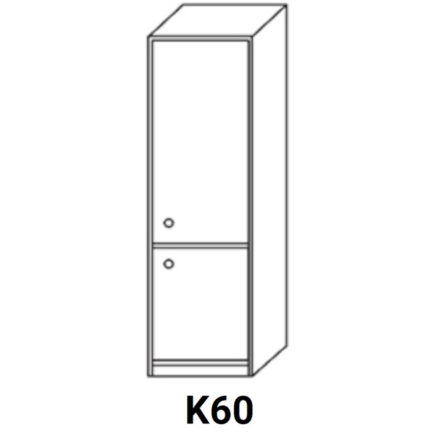 ANTÓNIA K60 zárt ajtós kamra elem, jobbos