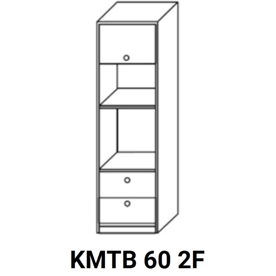 ZILLE KMTB60 2F beépíthető sütős-mikrós fiókos elem