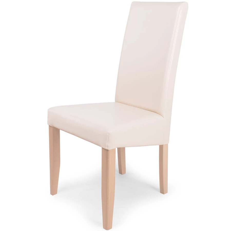 BERTA Étkezőszék SONOMA- BEIGE textilbőr