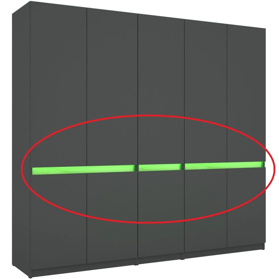 BOSS 225 cm gardrób RGB LED