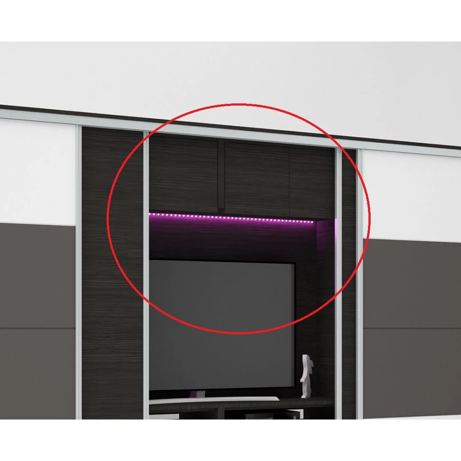 BOND TV-s gardróbhoz RGB SZÍNVÁLTÓS LED világítás a TV-s rekeszbe