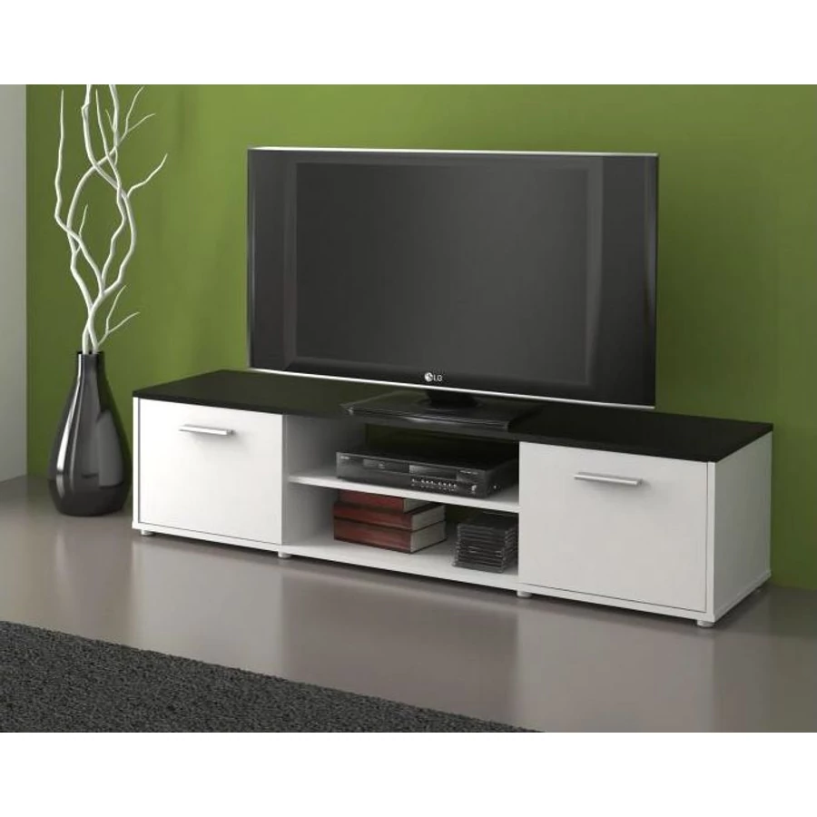 ZUNO NEW TV asztal - Fekete / Fehér