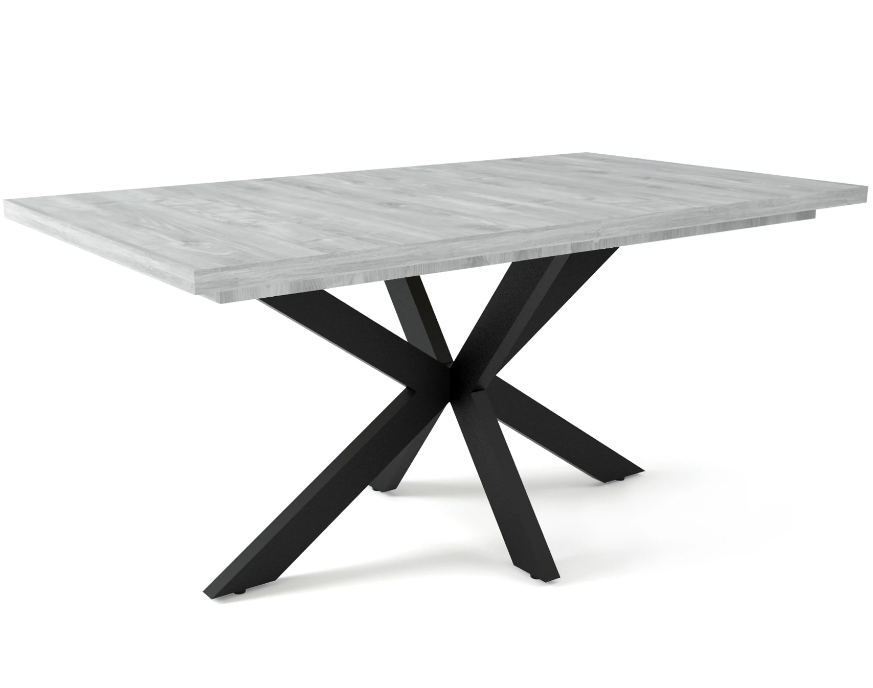 DOROTHY asztal 160(+40)cm - Frizo Szürke / Fekete