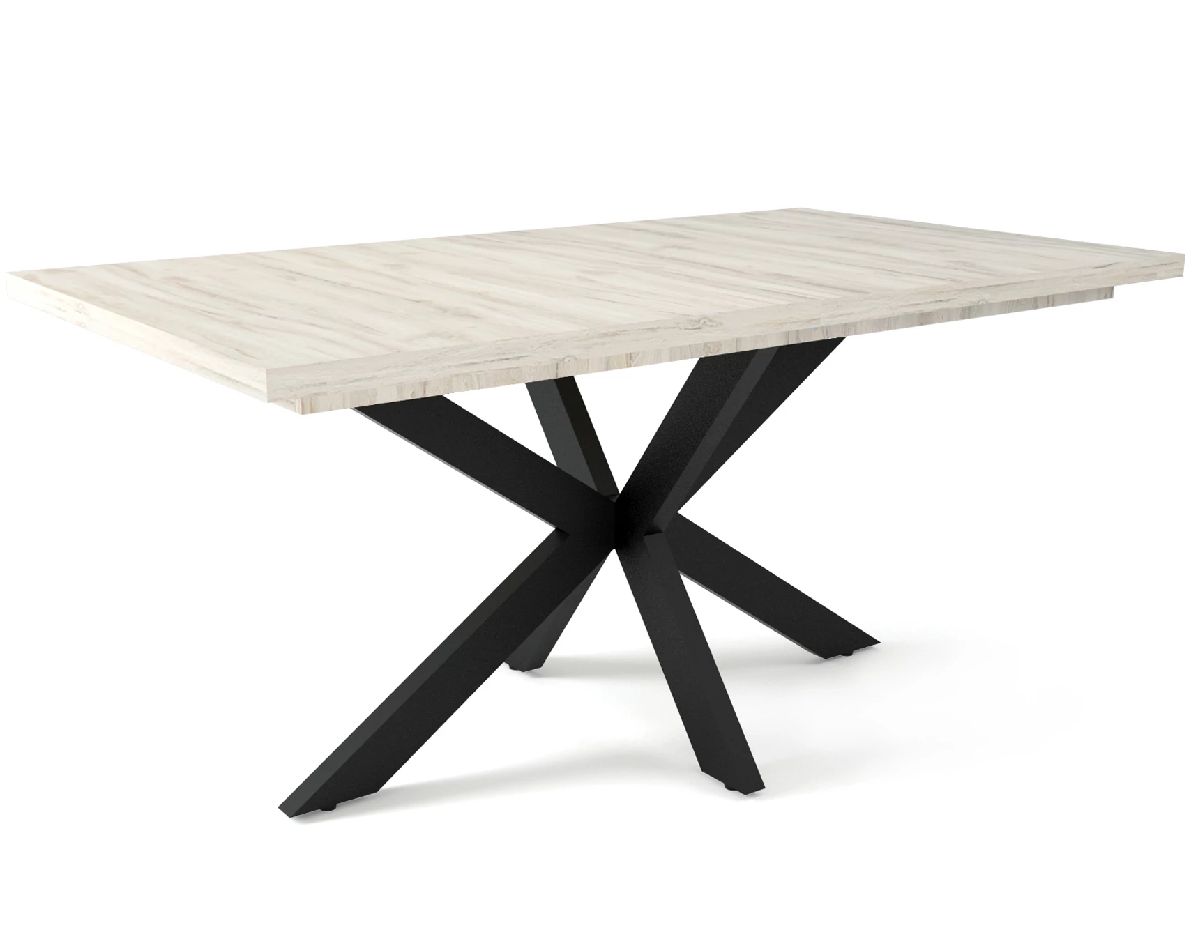 DOROTHY asztal 160(+40)cm - Justus Tölgy / Fekete