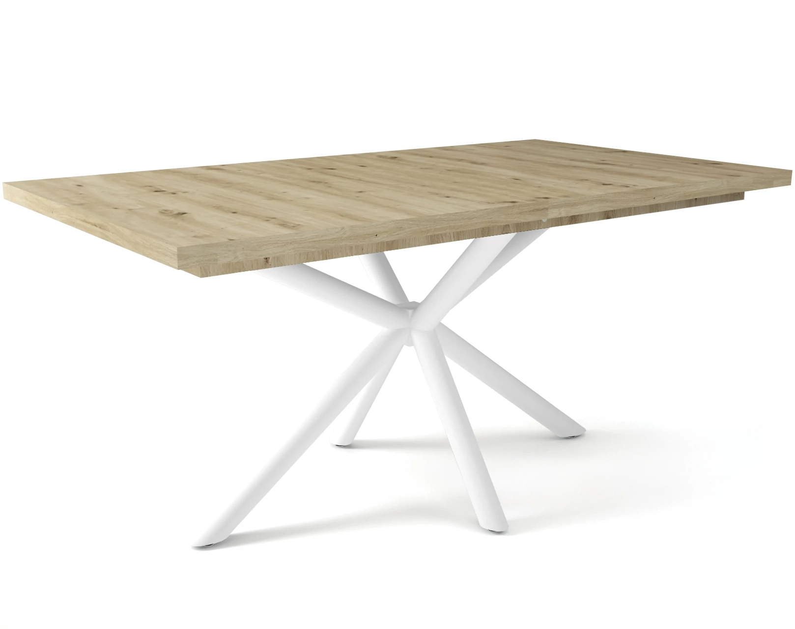 SUZY asztal 160(+40)cm - Artisan Tölgy / Fehér