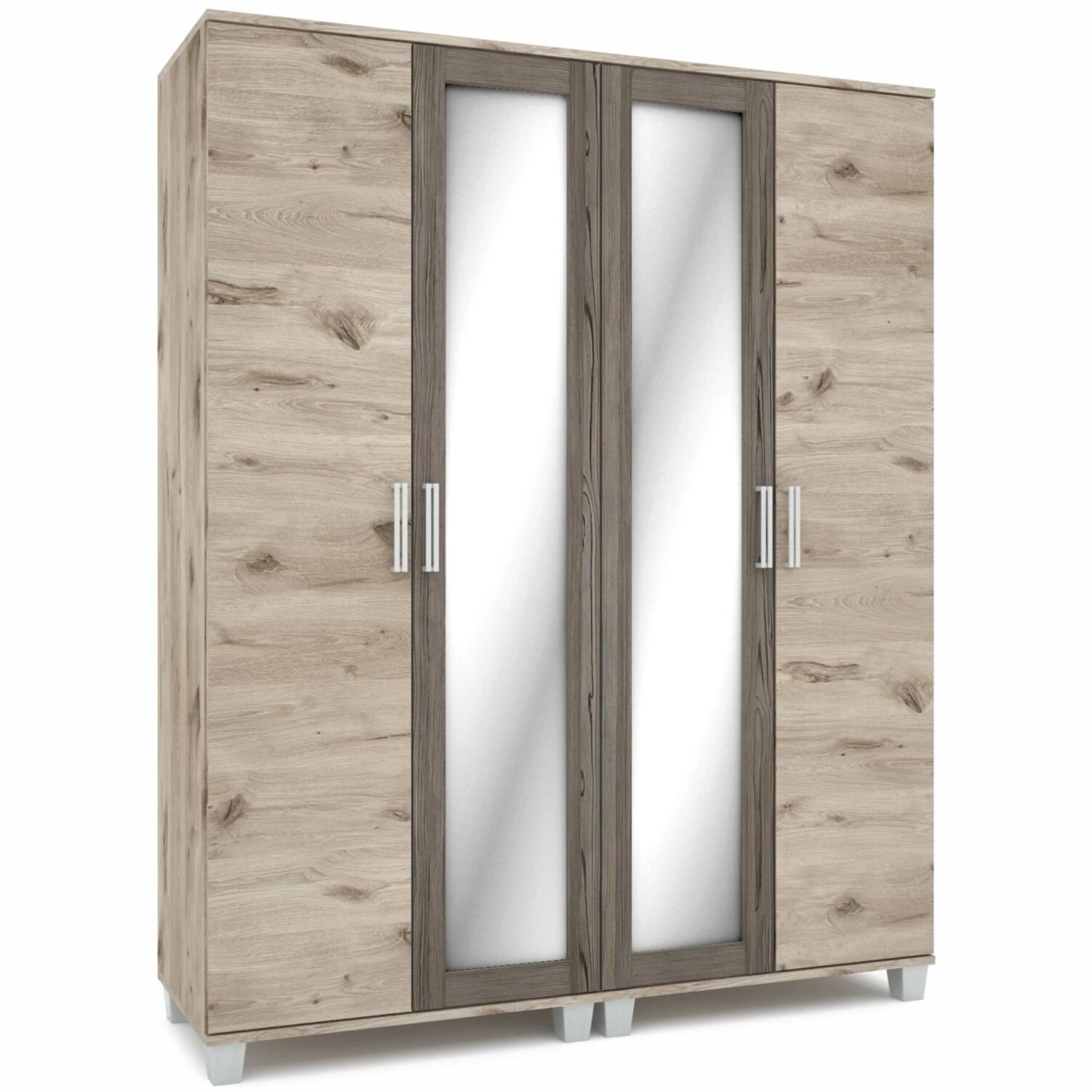 BASIC 160 cm nyílóajtós gardrób - Viking Tölgy / Sötét Katthult