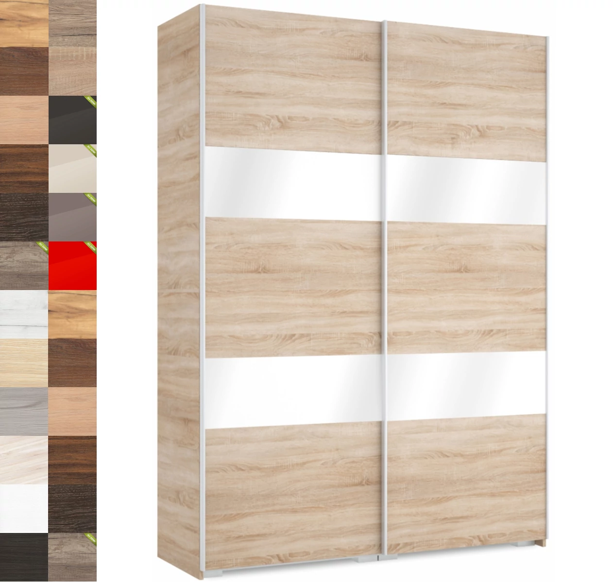 FŐNIX 174 cm magasfényű gardrób - VÁLASZTHATÓ SZÍNBEN