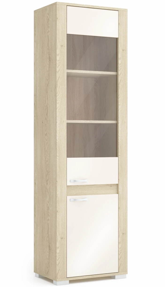 CORTINA 60-es üveges elem JOBBOS - Cotta Cremona / Magasfényű Beige (C4)