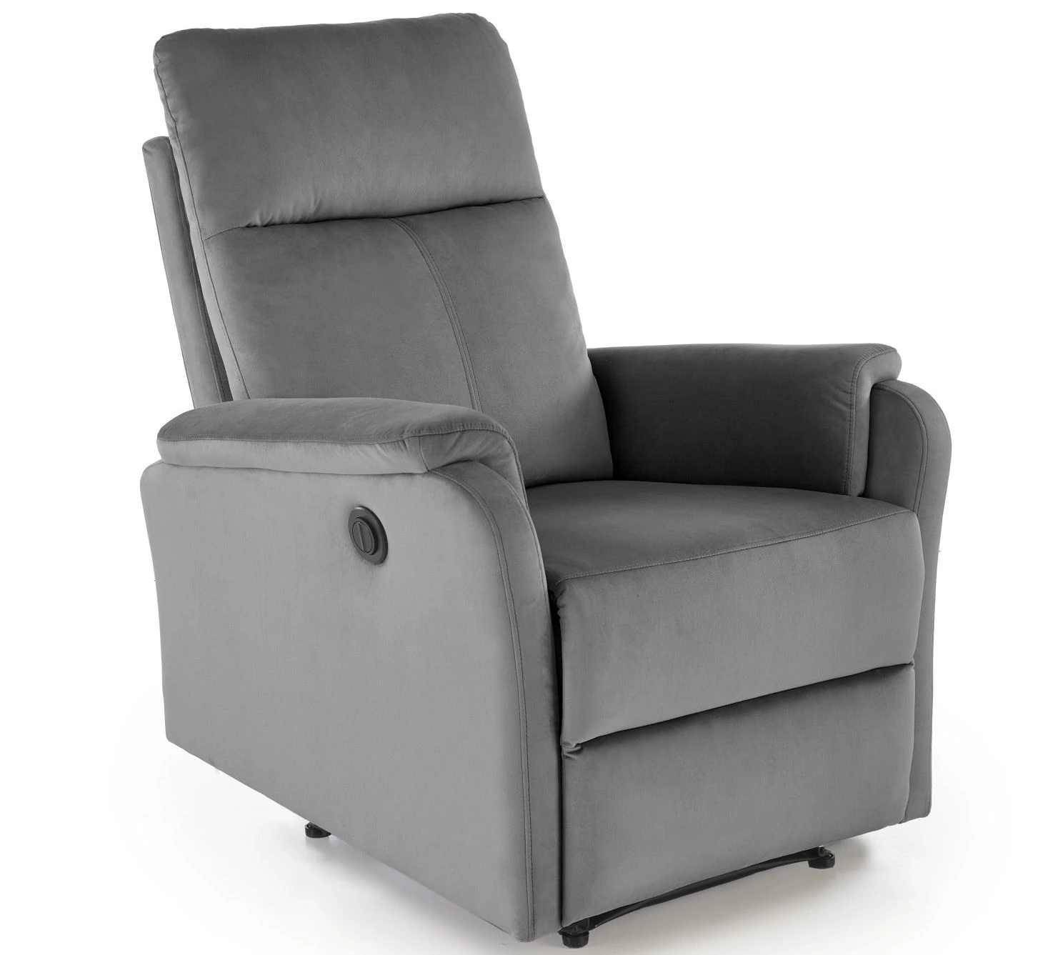 CROCUS automata relax TV fotel - Szürke bársony szövet