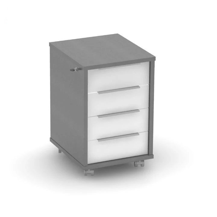 RIOMA NEW TYP 30 konténer zárral - Grafit / Fehér