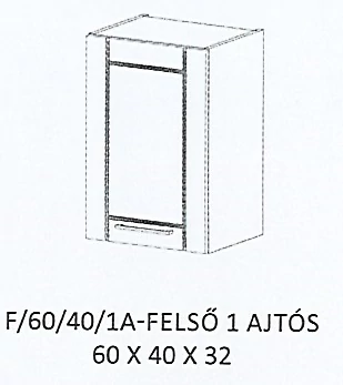 ALÍZ F/60/40/1A-FELSŐ 1 ajtós elem - BALOS