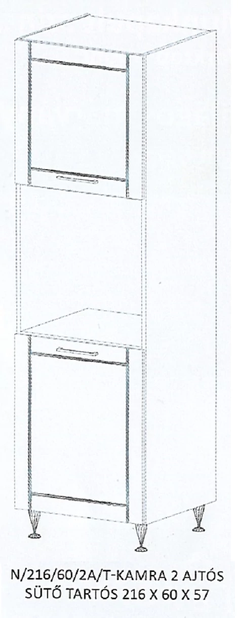 ALÍZ N/216/60/2A/T-KAMRA 2 ajtós elem - BALOS